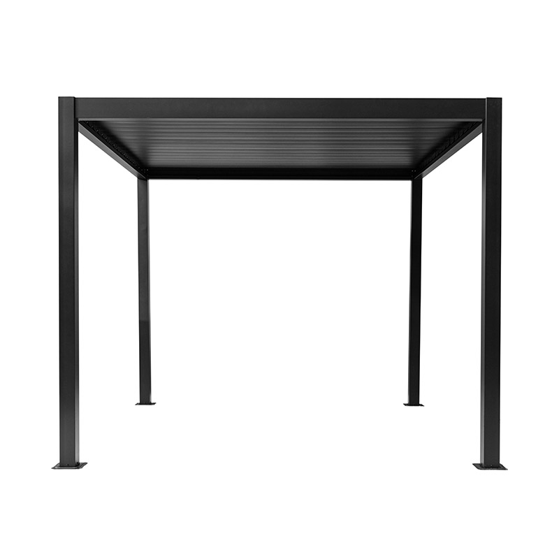 Pérgola de Lamas Exterior con Sombrilla de Aluminio y Persianas Grandes